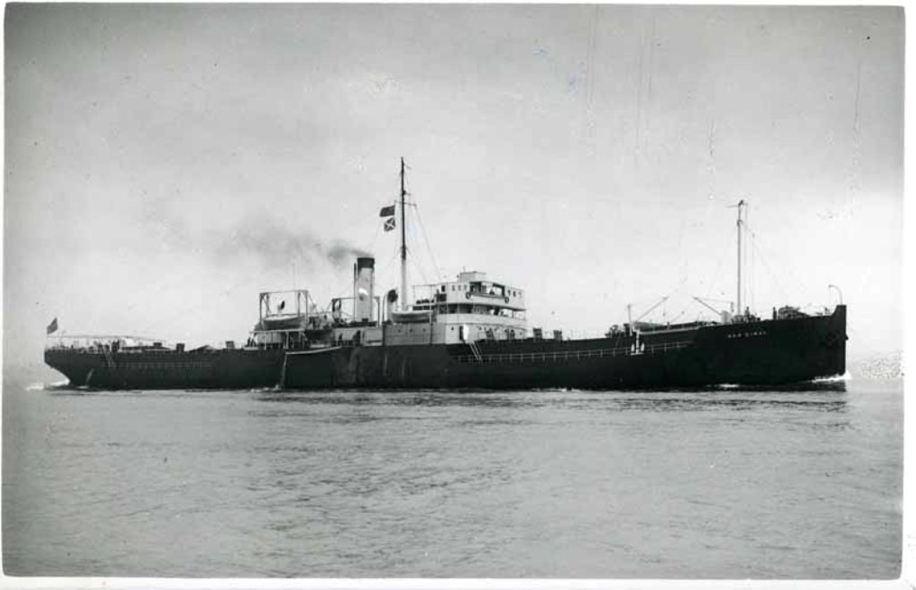RFA WAR DIWAN  1921-1944
GRT 5551. Built Lithgows 1919. Managed by Bowring. Mined and sank in the Scheldt in December 1944. 
Modern copy by Wright & Logan.

