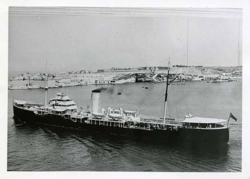 RFA PLUMLEAF (1)  1917-1942
GRT 5916. Built Swan Hunter, Wallsend.
Similar history to sisters until 1931 when to Malta where she remained. Bombed and sank to deck level alongside Parlatorio Wharf, 4 April 1942. Raised 28 August 1947 and scrapped in Sicily. 
Photo A&J Pavia, Malta.
