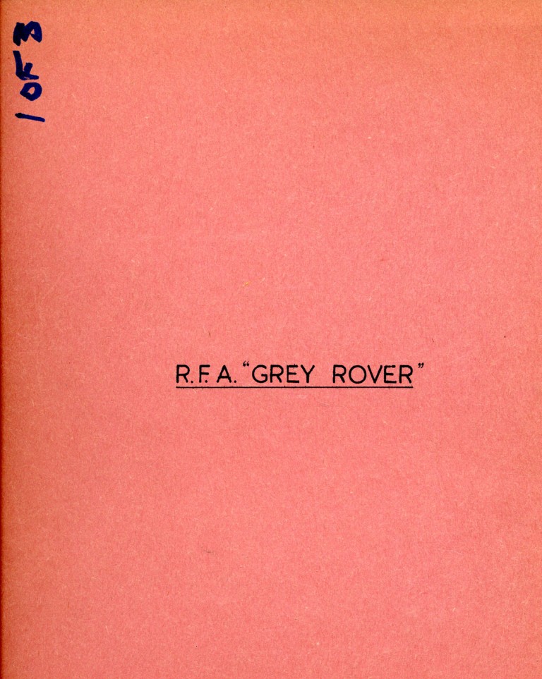 RFA GREY ROVER
Album containing 41 6x8" b/w prints.
